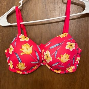 PINK floral bra